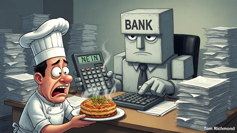 Bankgespräch für Gastronomen