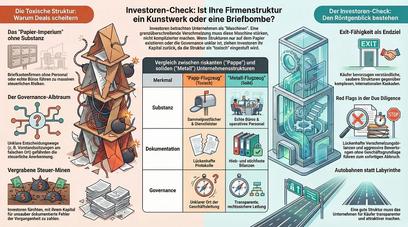 Umsetzung einer internationalen Holding-Struktur